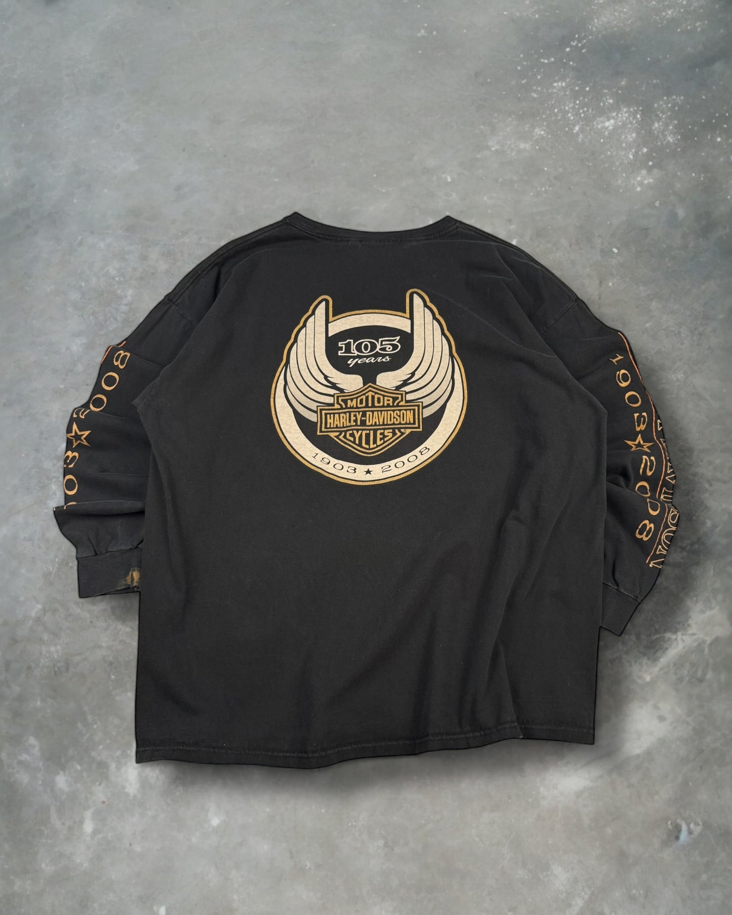 ‘08 105 Years Harley Davidson Long Sleeve Sz. XXL