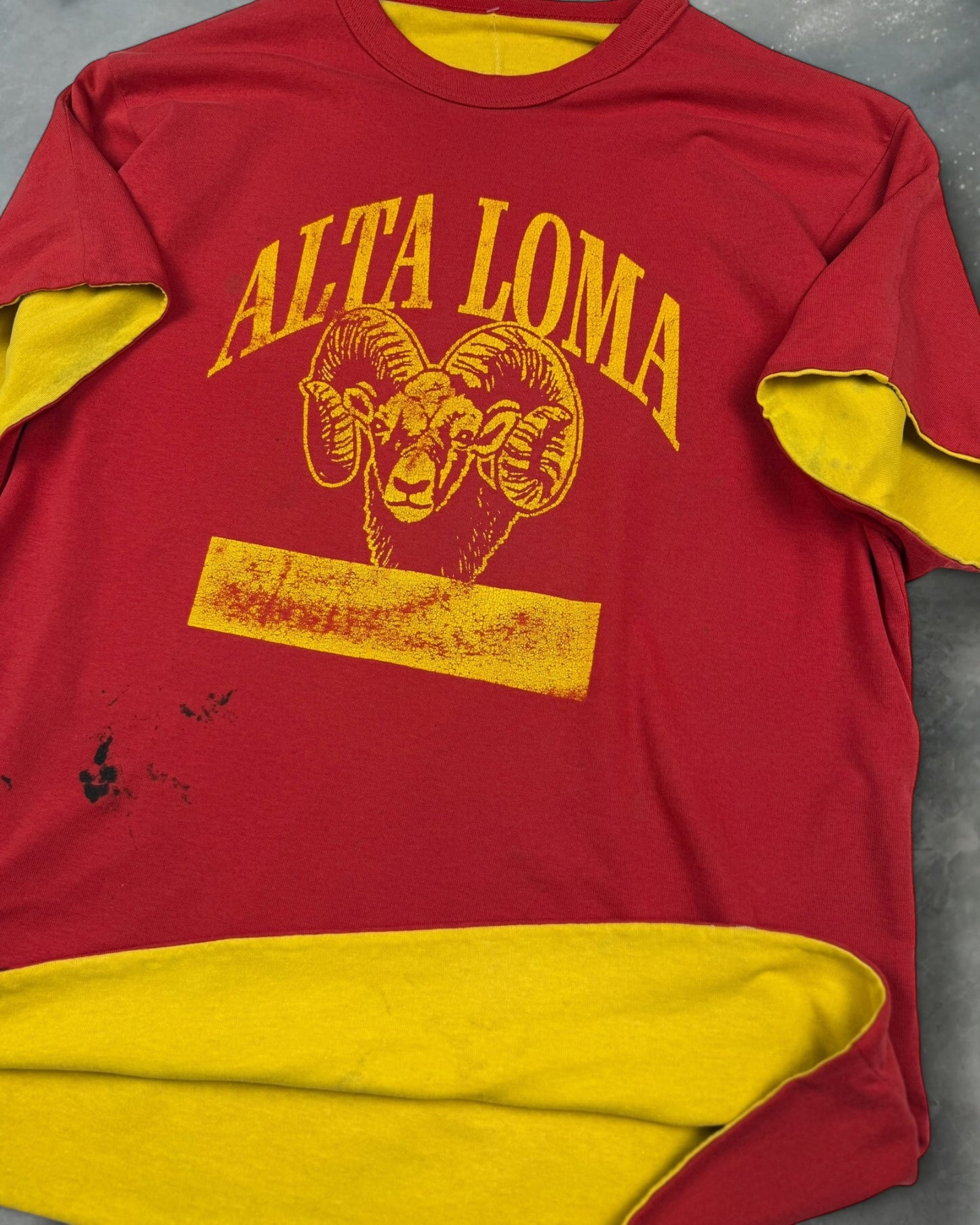 ‘80s Alta Loma Rams Double Face Tee Sz. XL