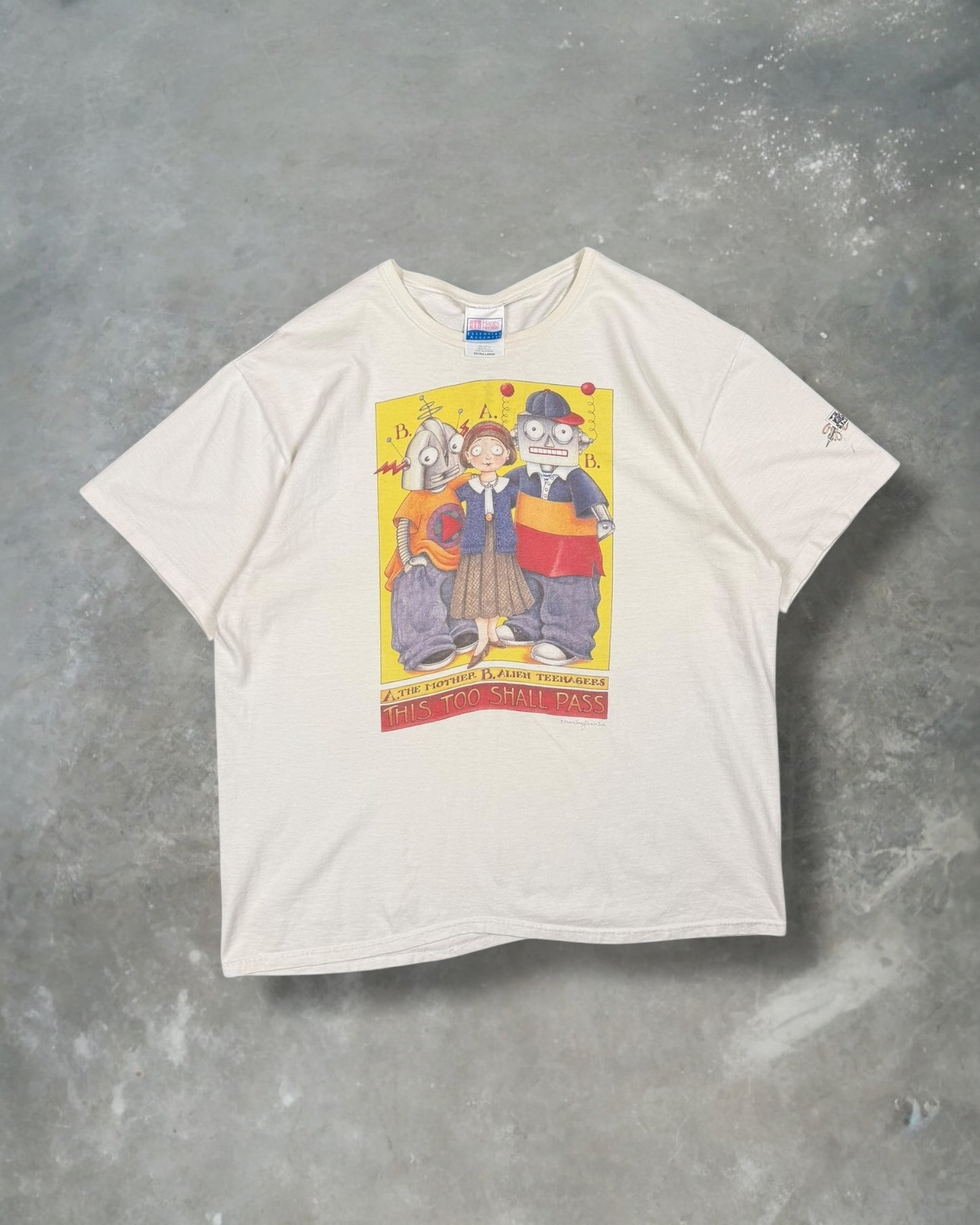 ‘90s Alien Teenagers Art Tee Sz. XL