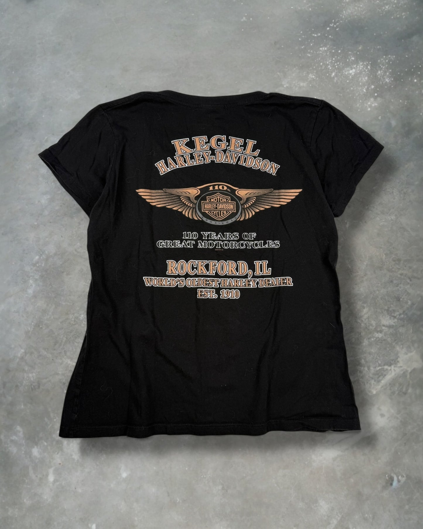 ‘13 Harley V-Neck Top Sz. L