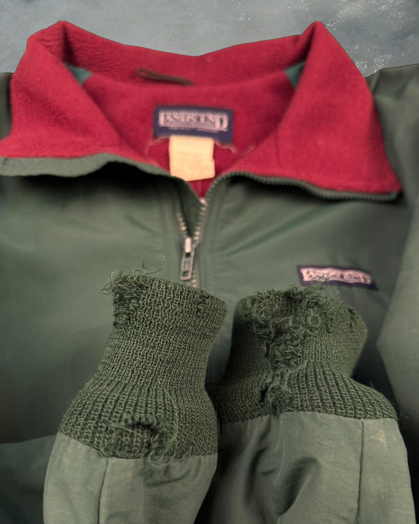 ‘90s Lands End Warm Up Jacket Sz. L