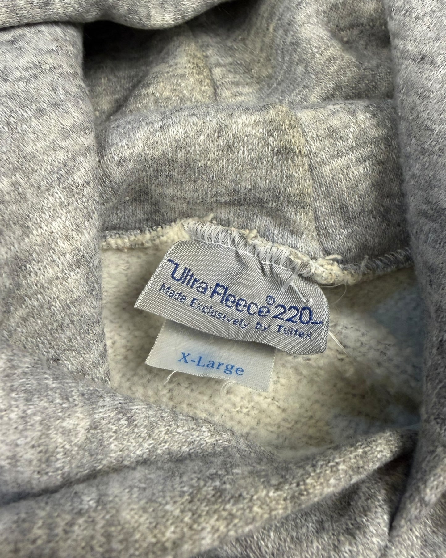 ‘80s Grey Raglan Hoodie Sz. XL