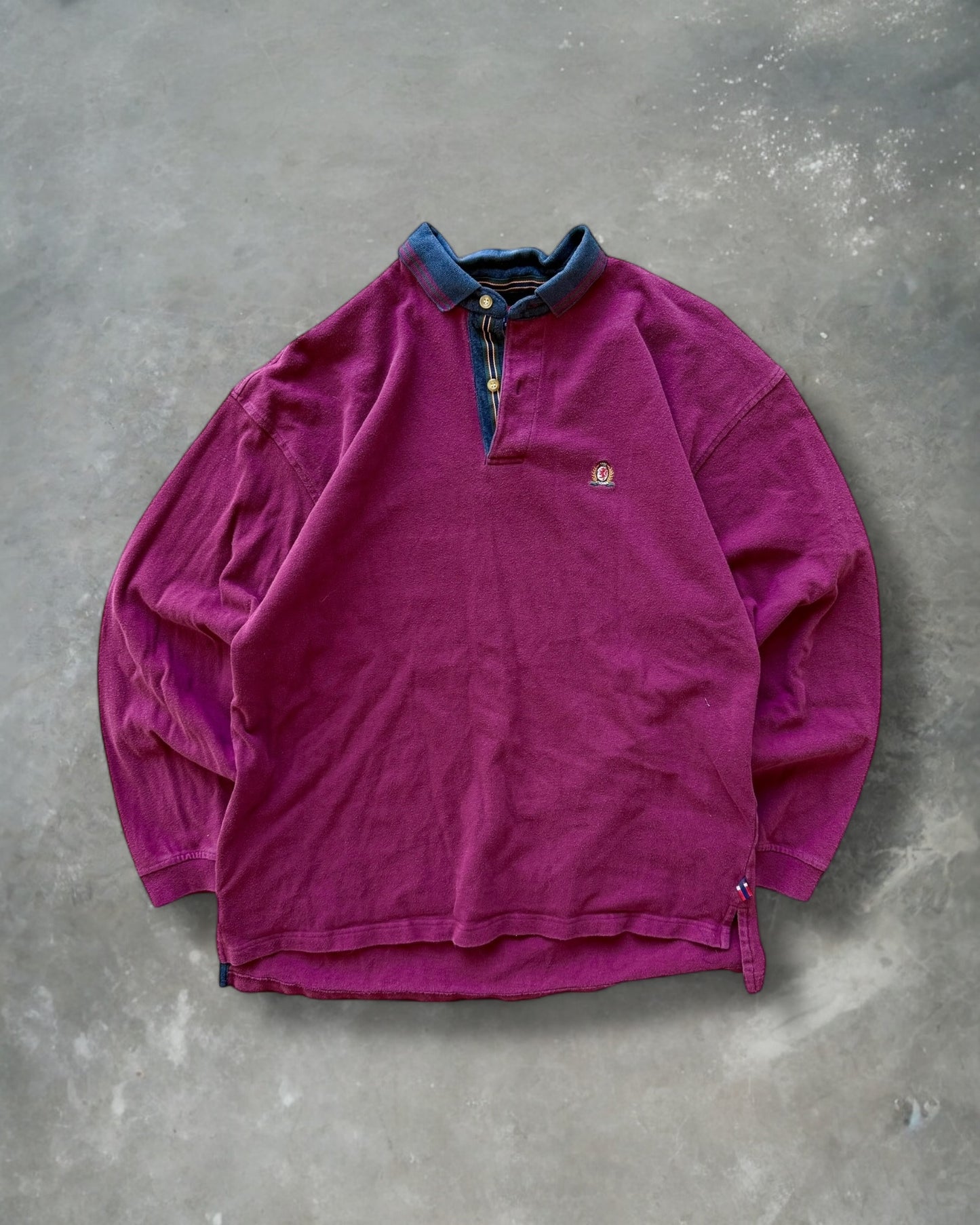 ‘00s Bugle Boy Long Sleeve Polo Sz. L