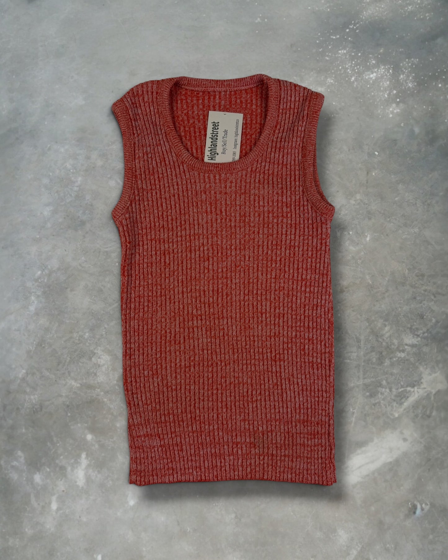 ‘70s Cable Knit Tank Top Sz. M