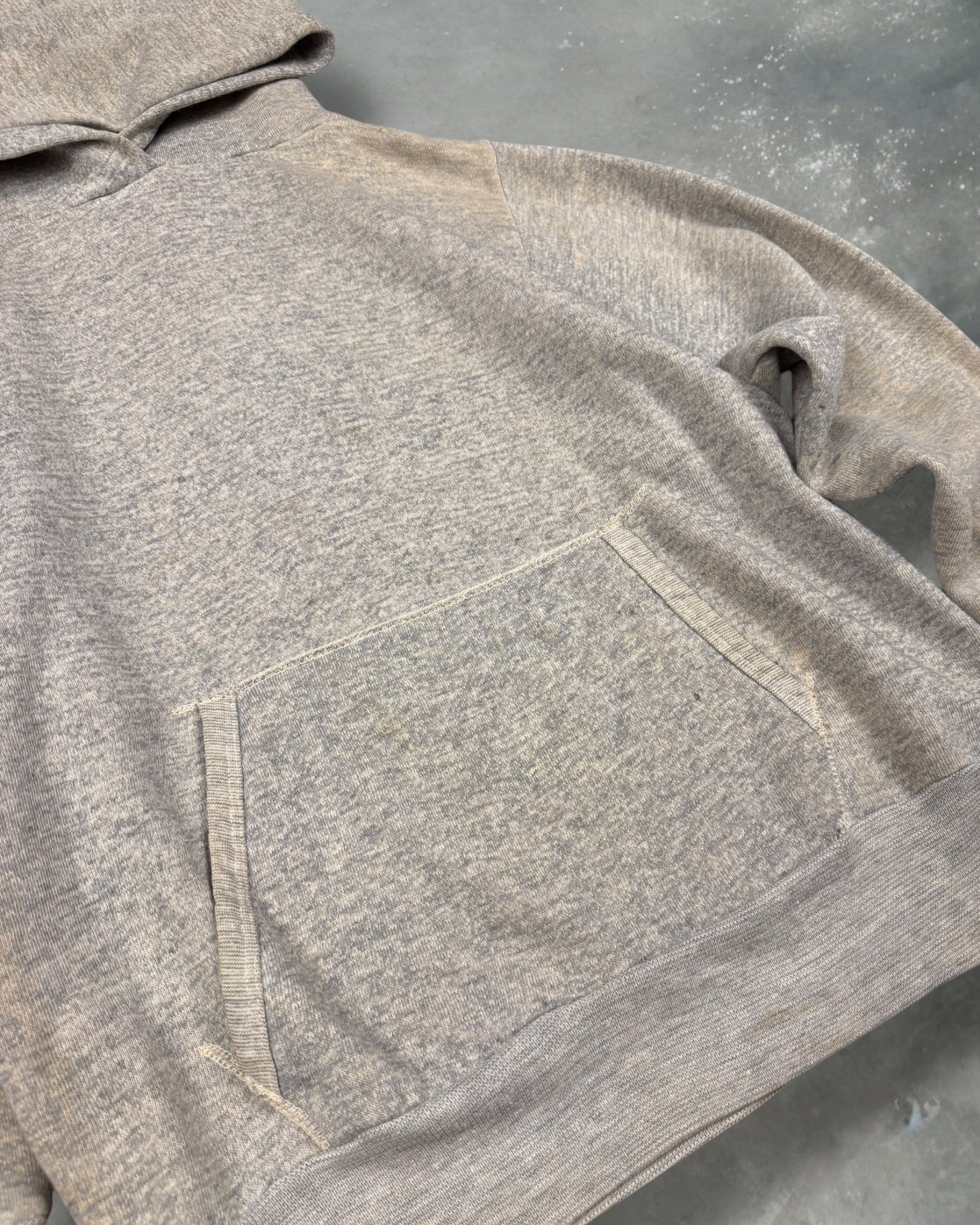 ‘60s Heather Grey Hoodie Sz. M