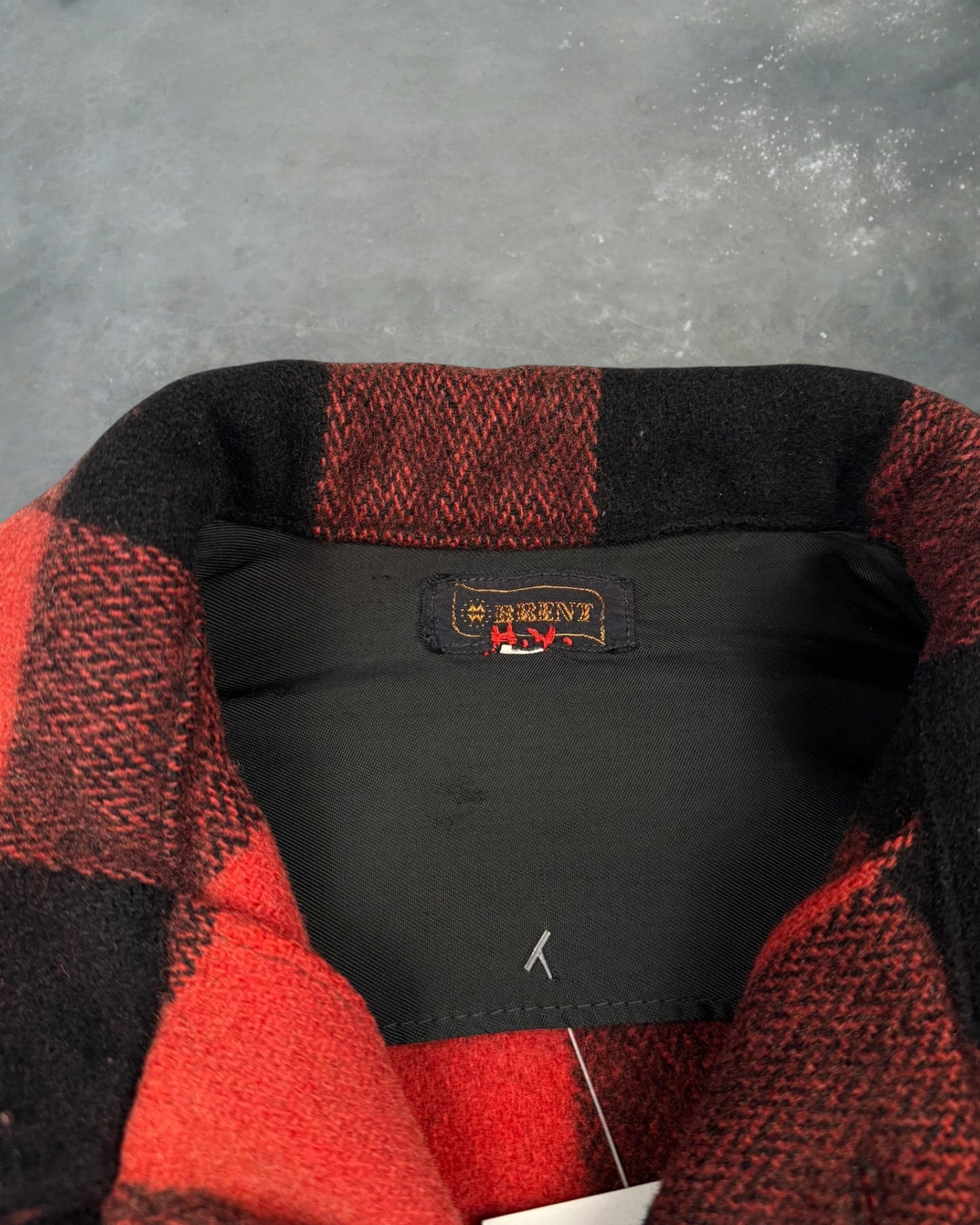 ‘40s Brent Shadow Knit Flannel Sz. L