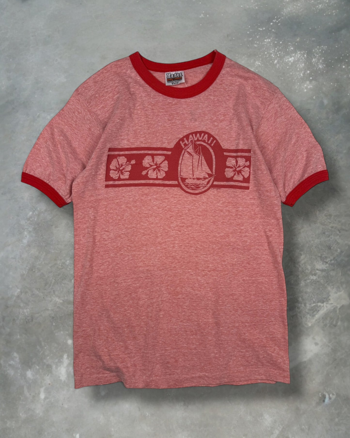 ‘70s Hawaii Ringer Tee Sz. M