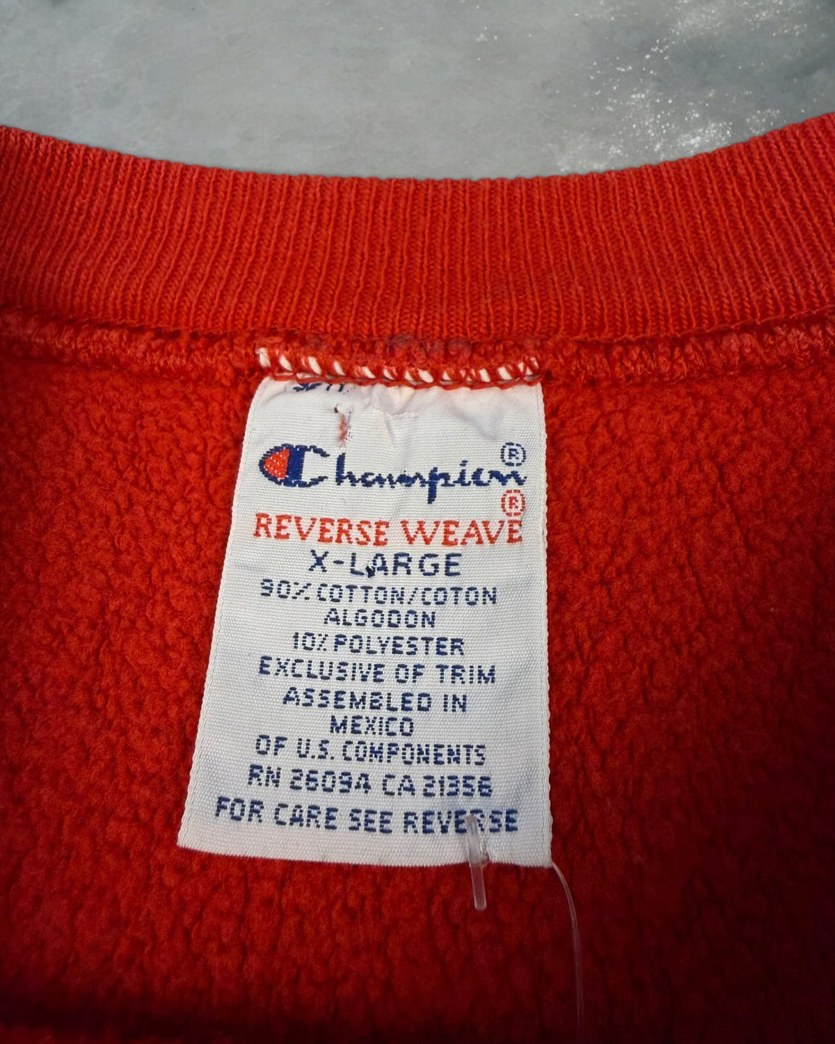 ‘90s Wisconsin Athletics Champion Reverse Weave Crewneck Sz. XL