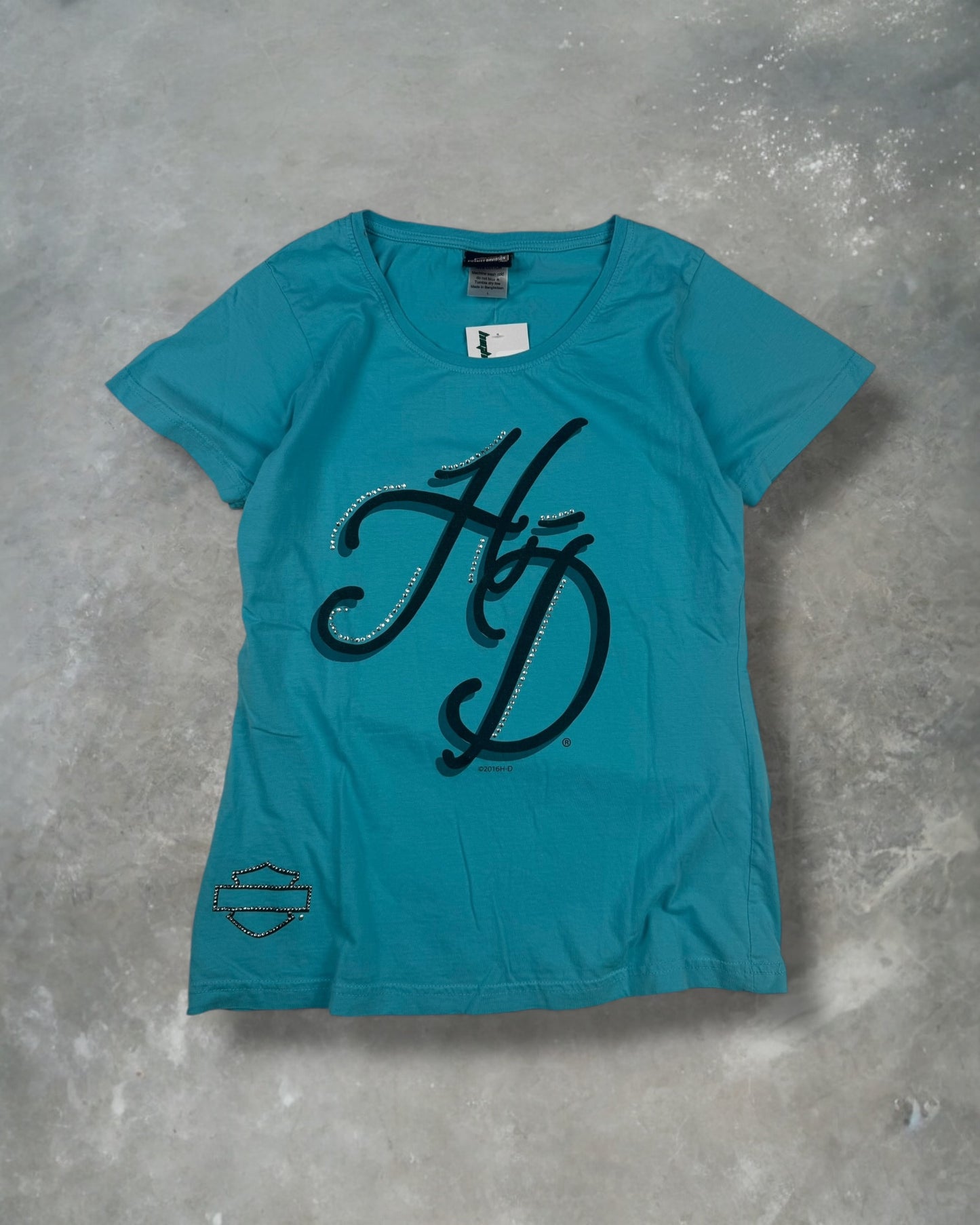 ‘16 Harley Rhinestone Top Sz. L