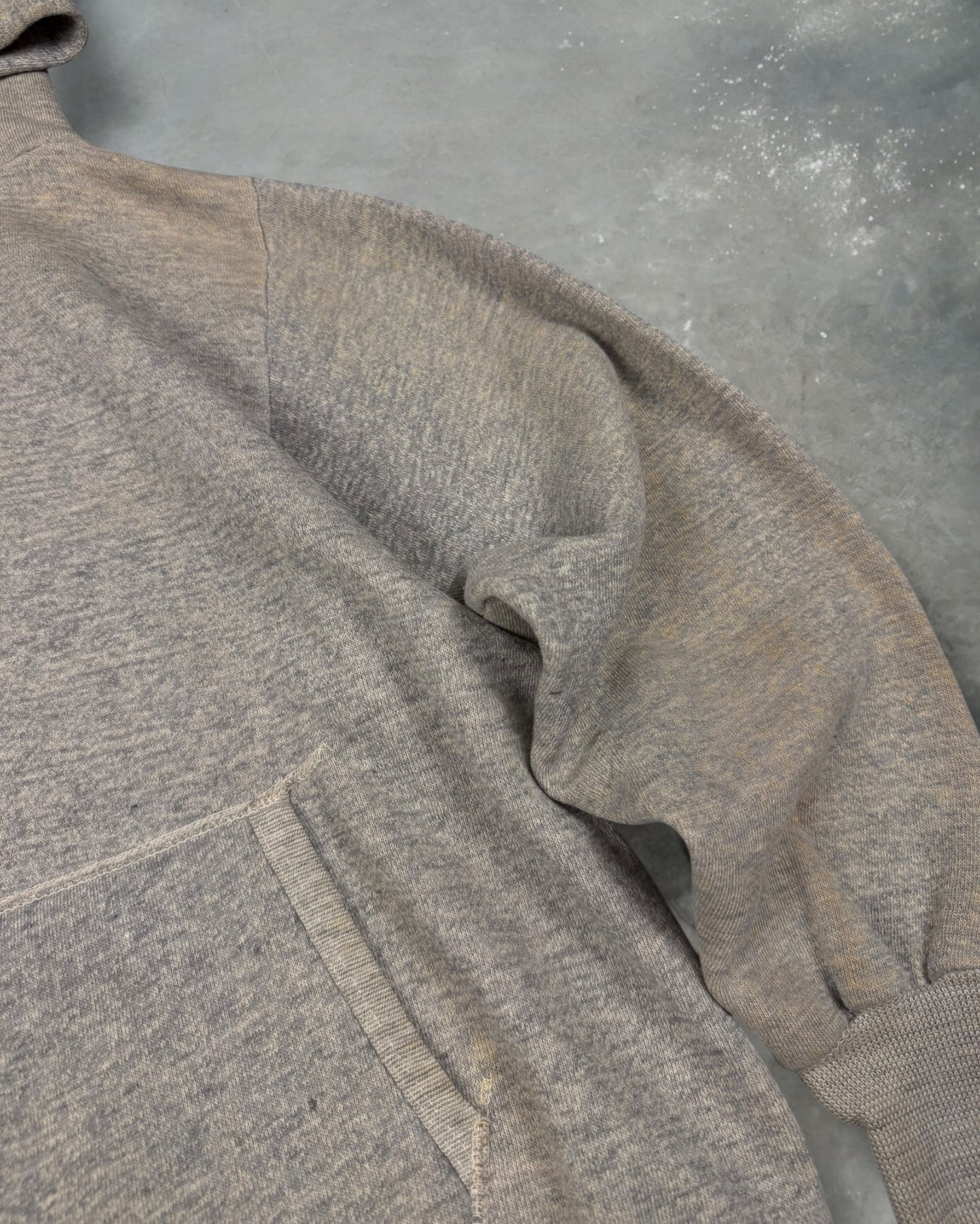 ‘60s Heather Grey Hoodie Sz. M