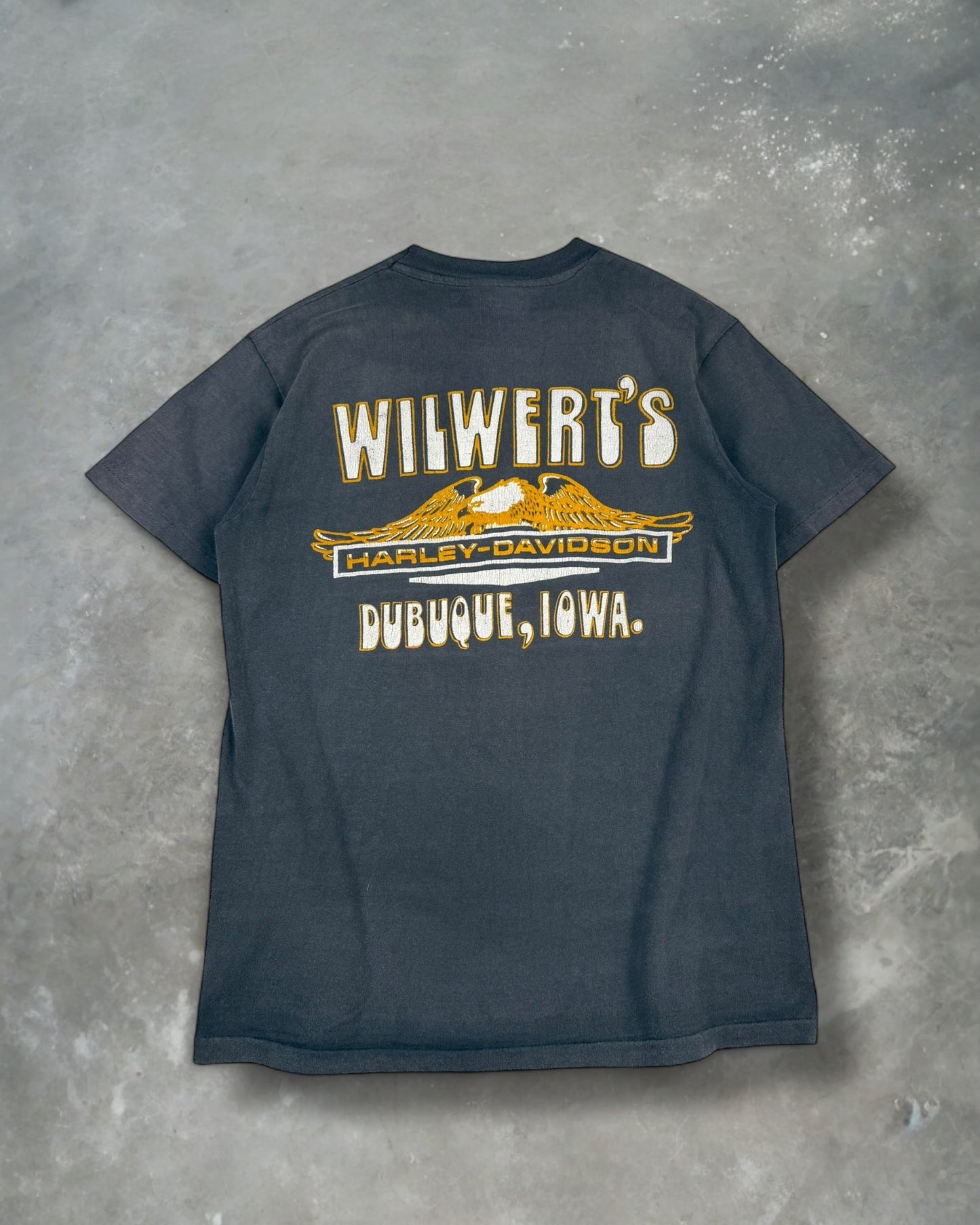 ‘80s Wilwert’s Harley Davidson Tee Sz. M