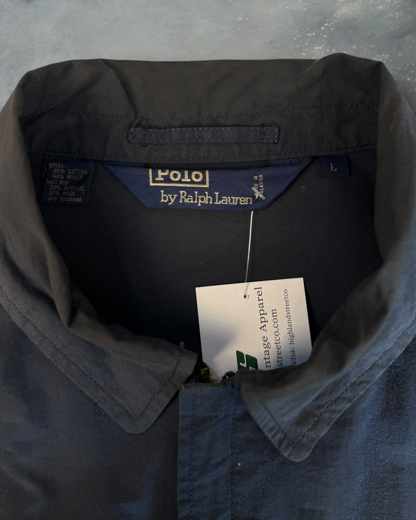 ‘90s Polo Ralph Lauren A-2 Style Flight Jacket Sz. L