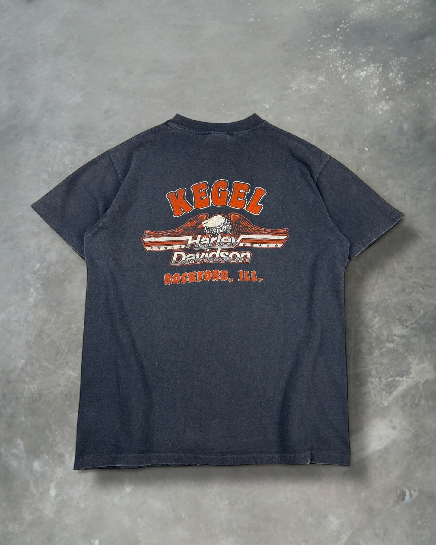 ‘80s Rockford Pride Harley Davidson Tee Sz. L