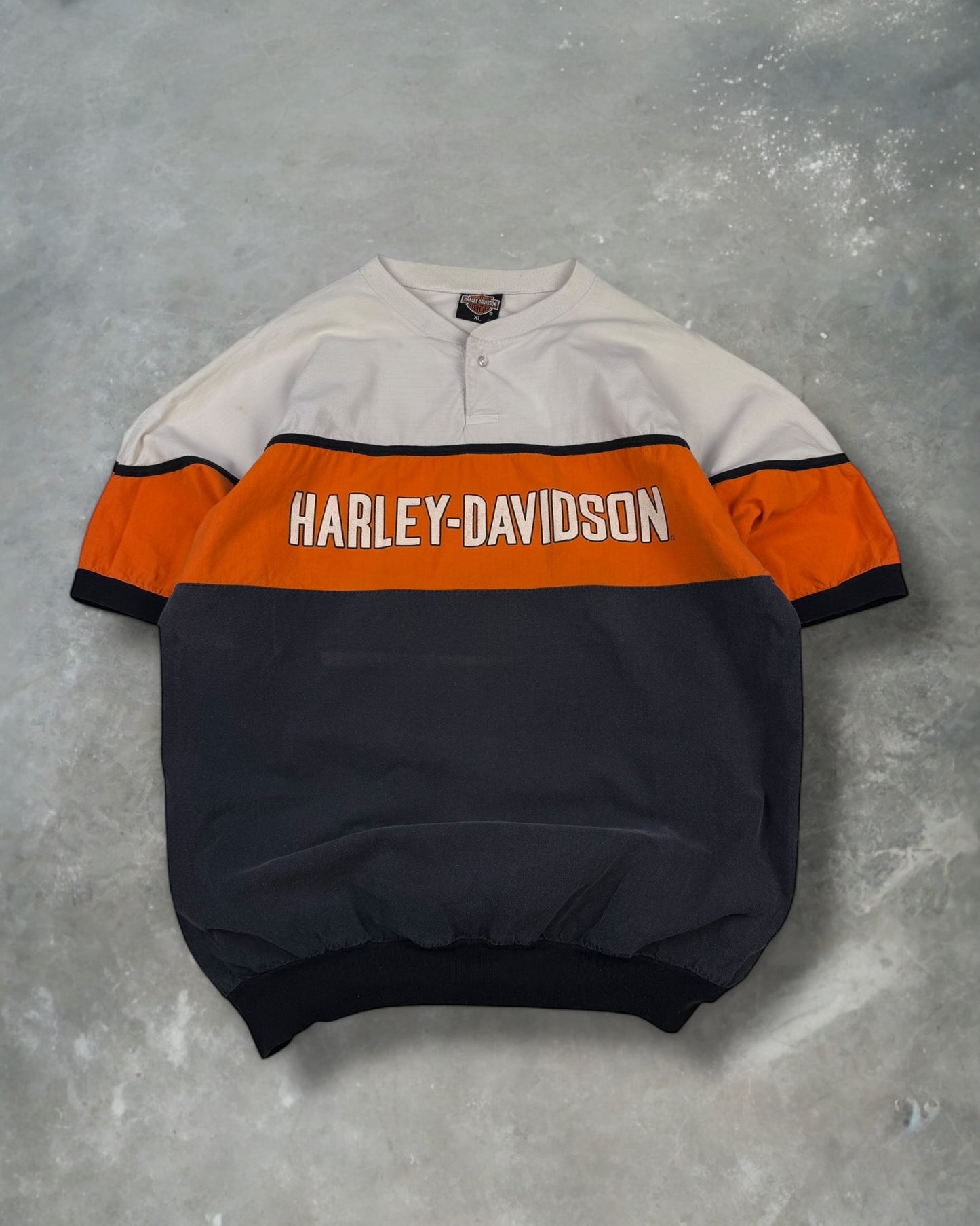 ‘90s Harley Davidson Button Tee Sz. XL