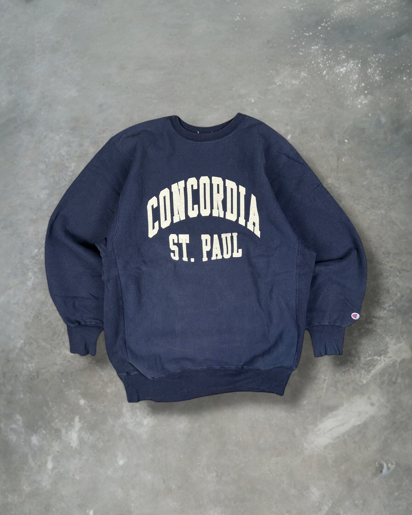 ‘80s Concordia Reverse Weave Champion Crewneck Sz. XXL