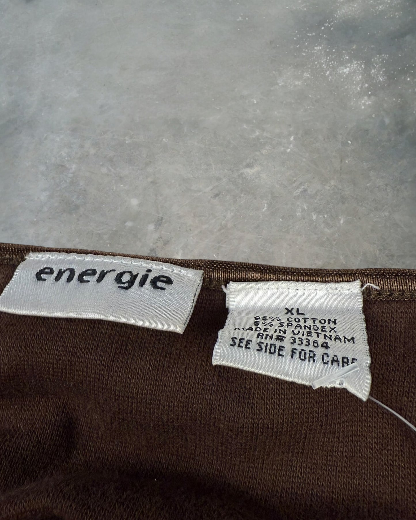‘00s Energie Brown Top Sz. XL