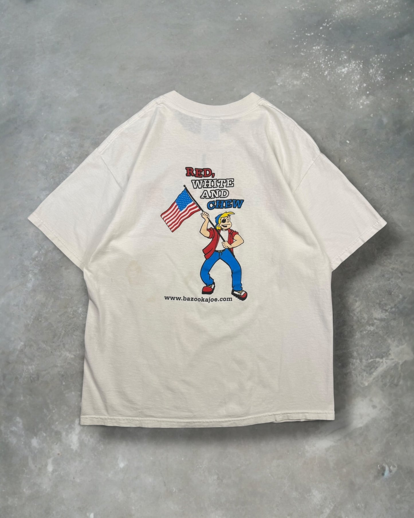 ‘00s Bazooka Gum Tee Sz. L