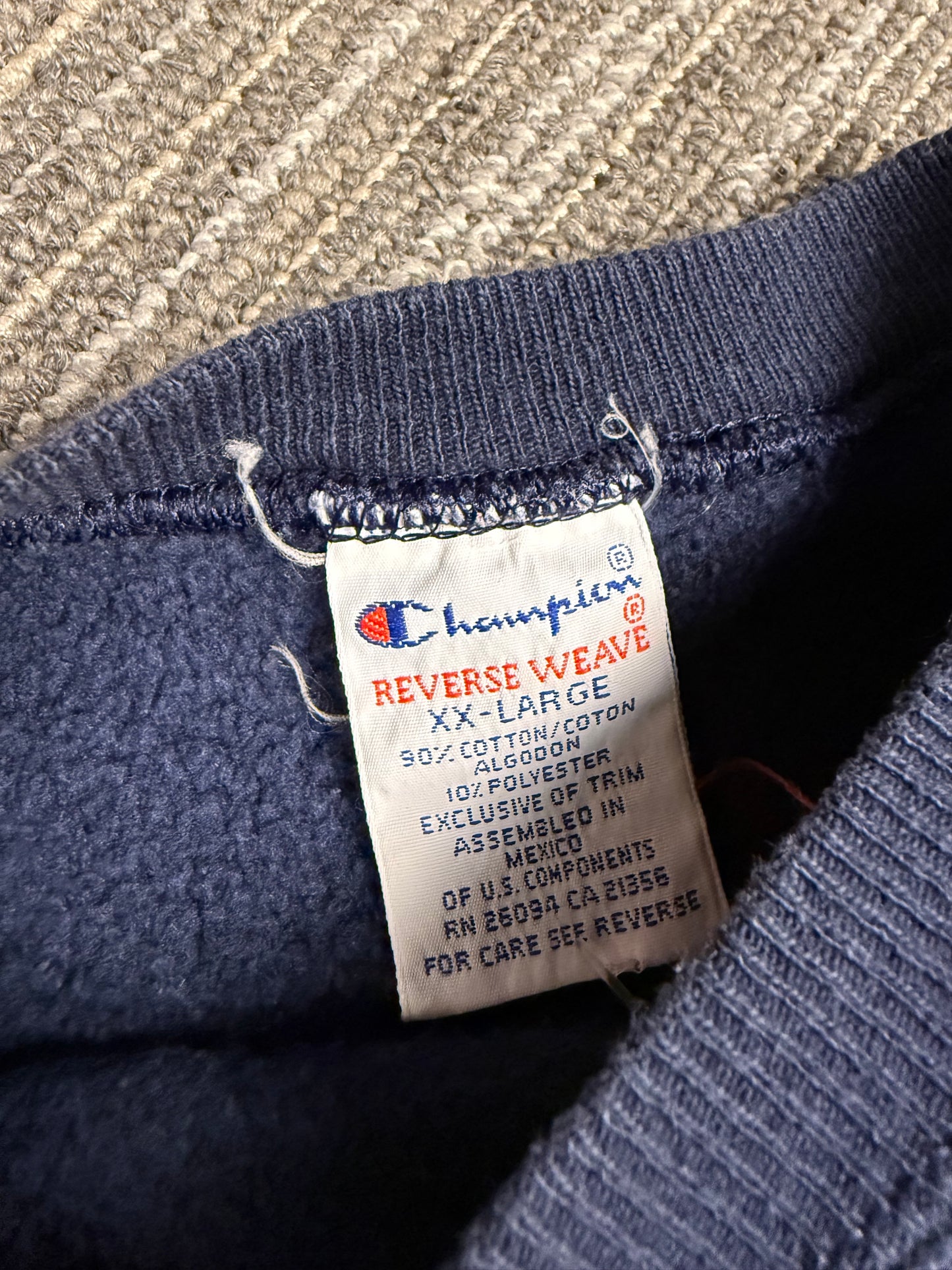 ‘80s Concordia Reverse Weave Champion Crewneck Sz. XXL