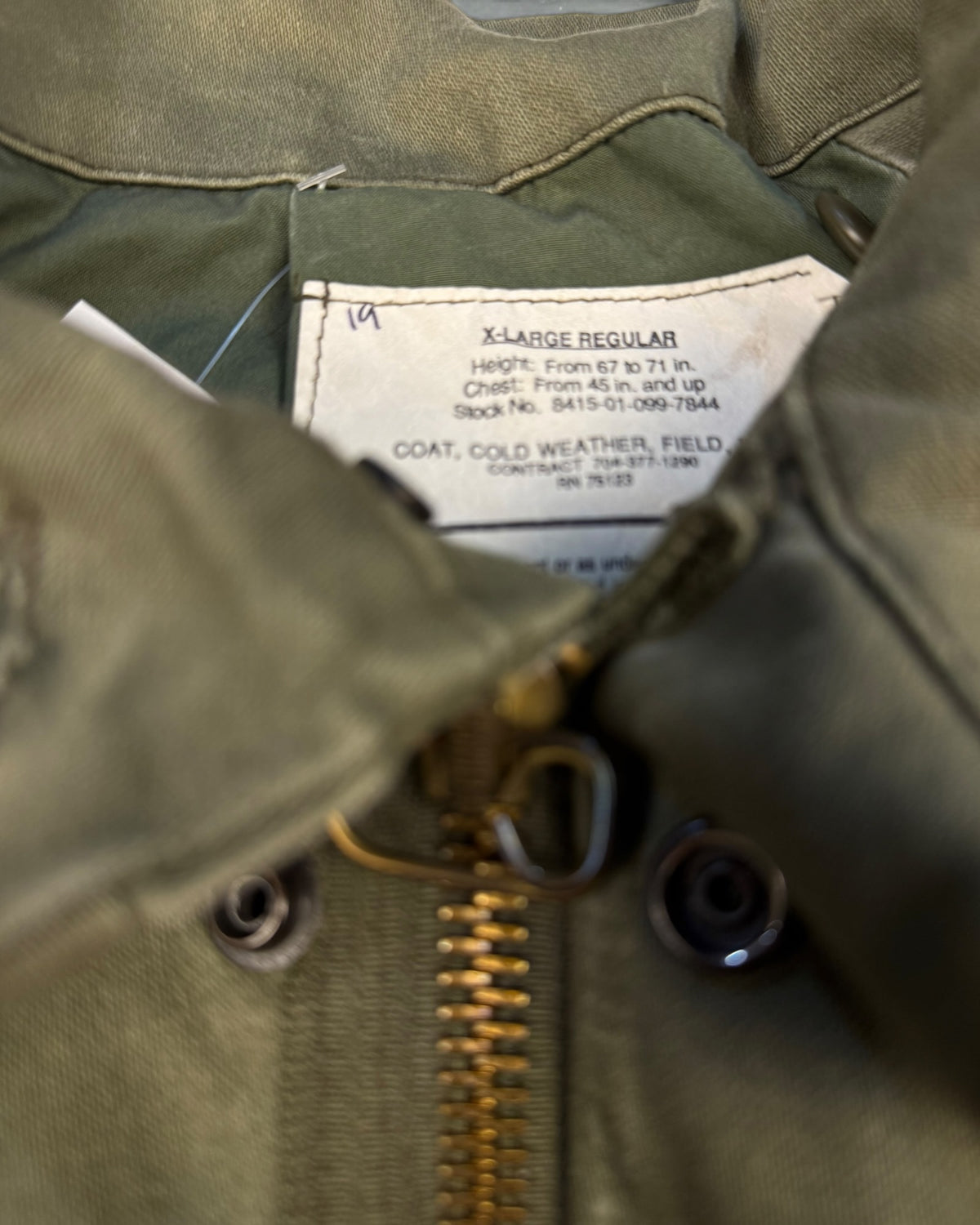 ‘79 M-65 Military Field Jacket Sz. XL
