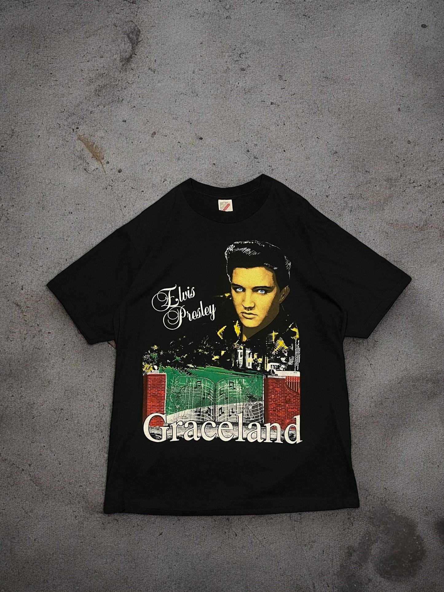 ‘90s Graceland Elvis Tee Sz. L