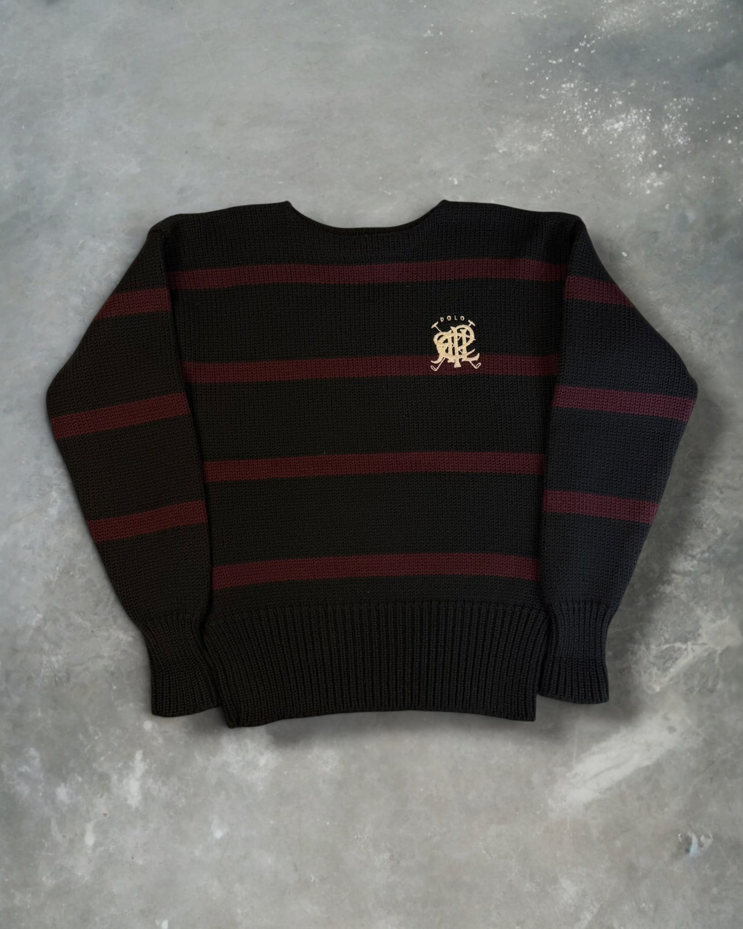 ‘80s Polo Ralph Lauren Wool Striped Sweater Sz. M