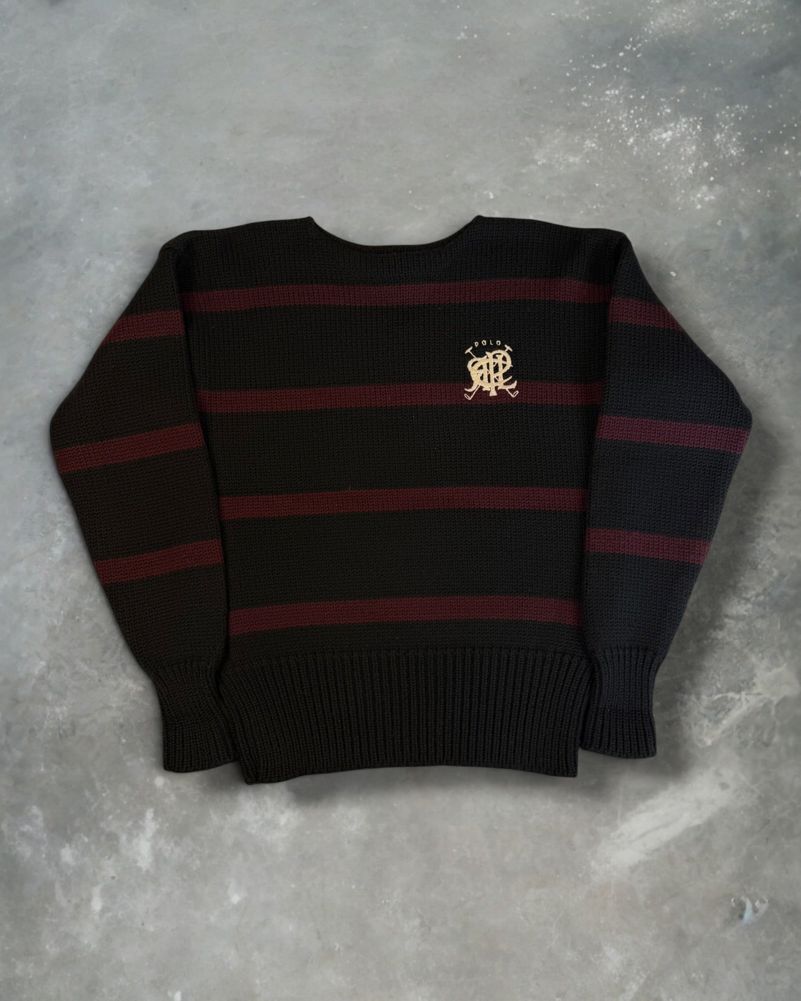 ‘80s Polo Ralph Lauren Wool Striped Sweater Sz. M