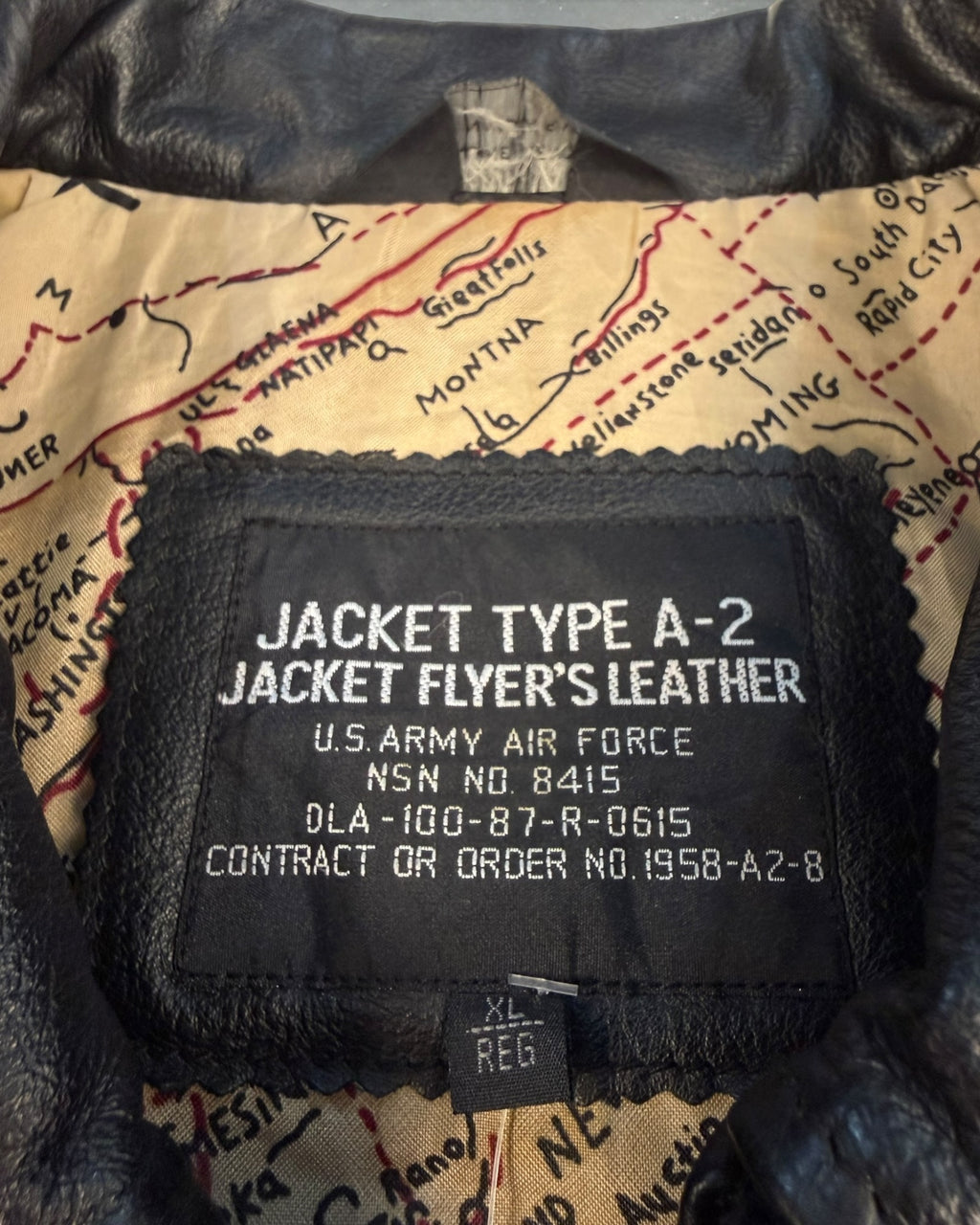 ‘90s Aviator Style Type A-2 Flight Jacket Sz. XL