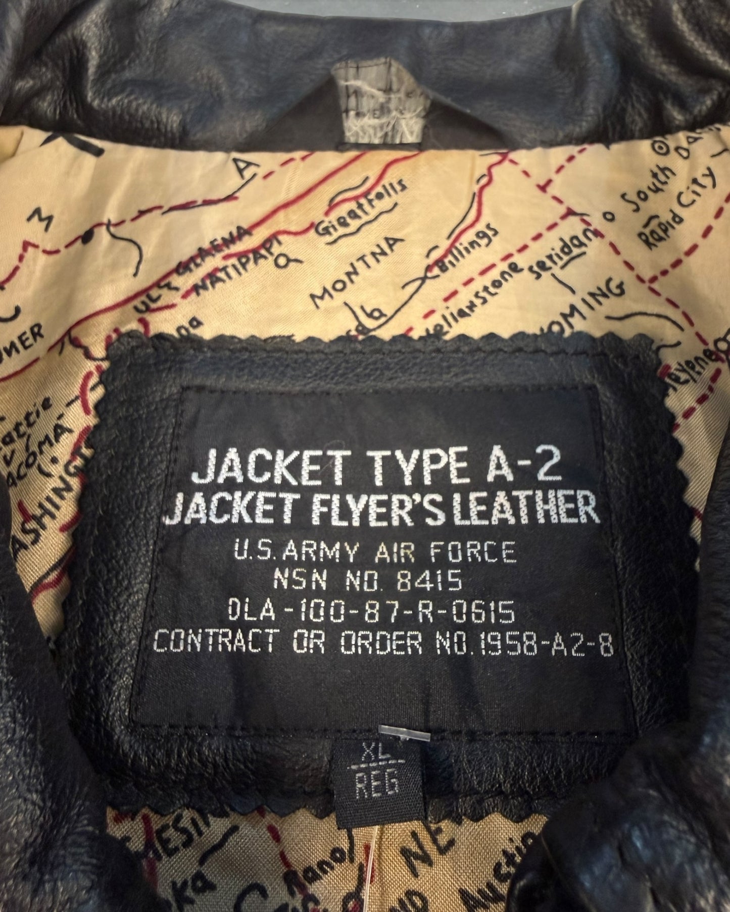 ‘90s Aviator Style Type A-2 Flight Jacket Sz. XL