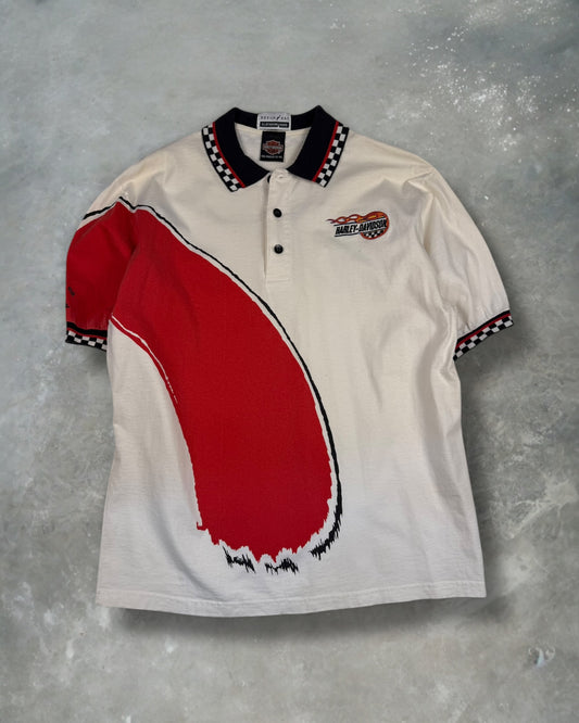 ‘90s Rockford Harley Davidson Polo Sz. L