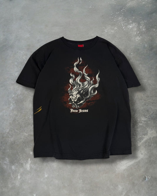 ‘00s Flaming Skull Jnco Jeans Tee Sz. XL