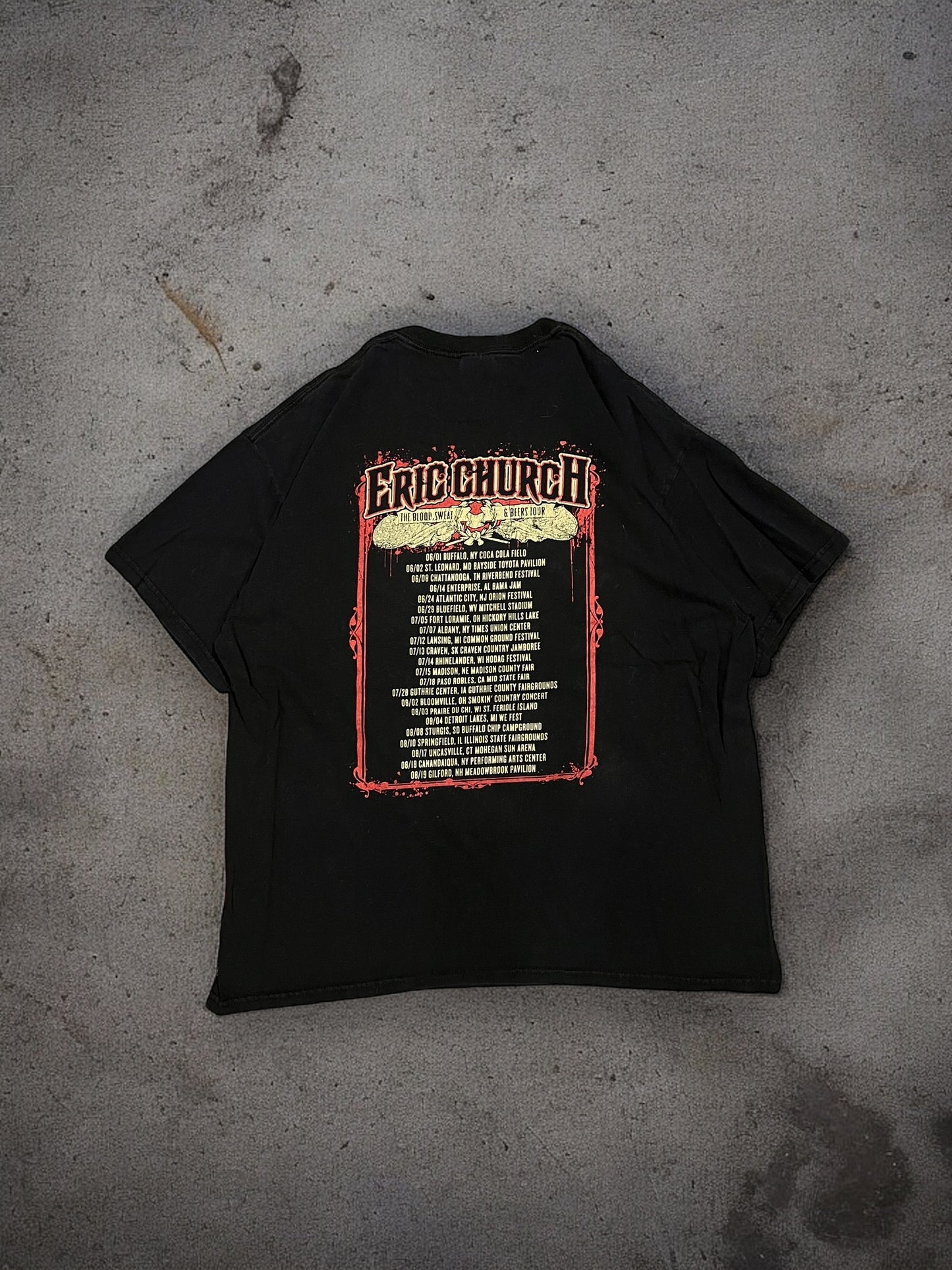 ‘00s Eric Church Tour Tee Sz. XL