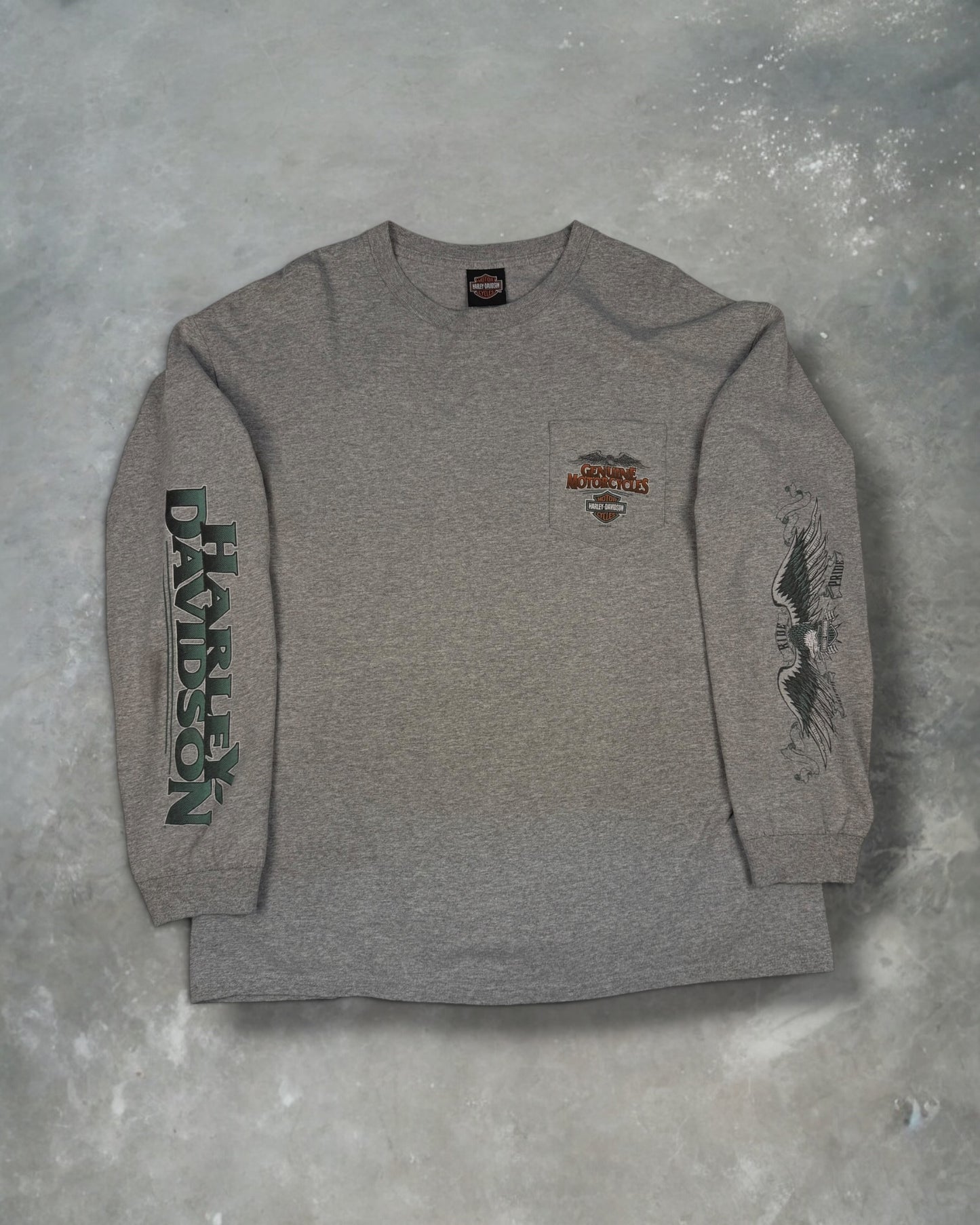 ‘09 Pirates Harley Davidson Long Sleeve Tee Sz. XL