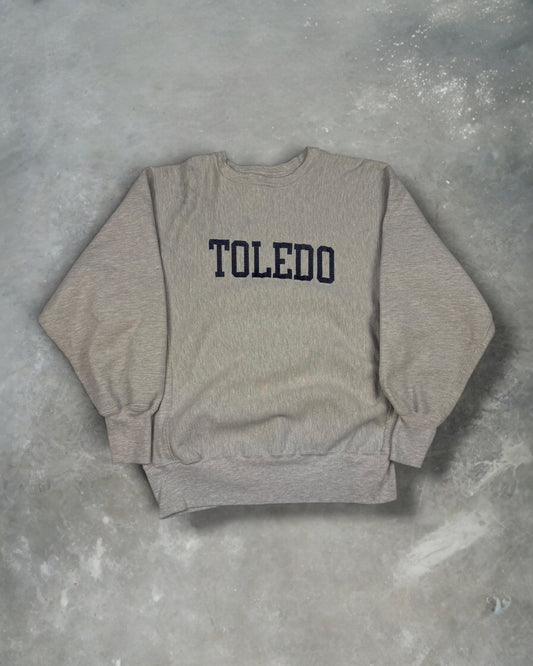 ‘90s Toledo Ohio Champion Reverse Weave Crewneck Sz. L