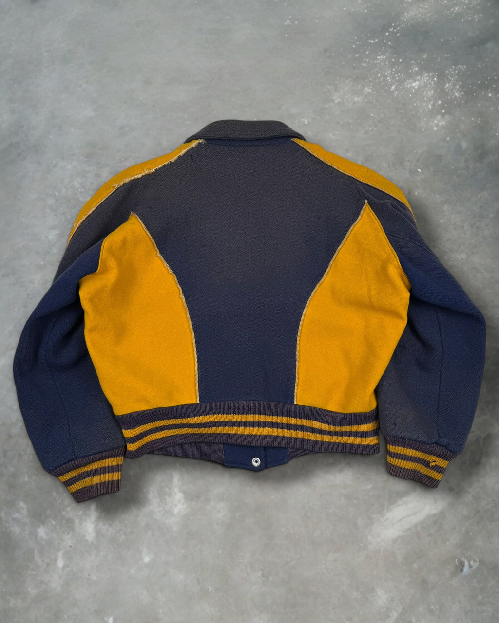 ‘80s Two Tone Varsity Letterman Jacket Sz. S