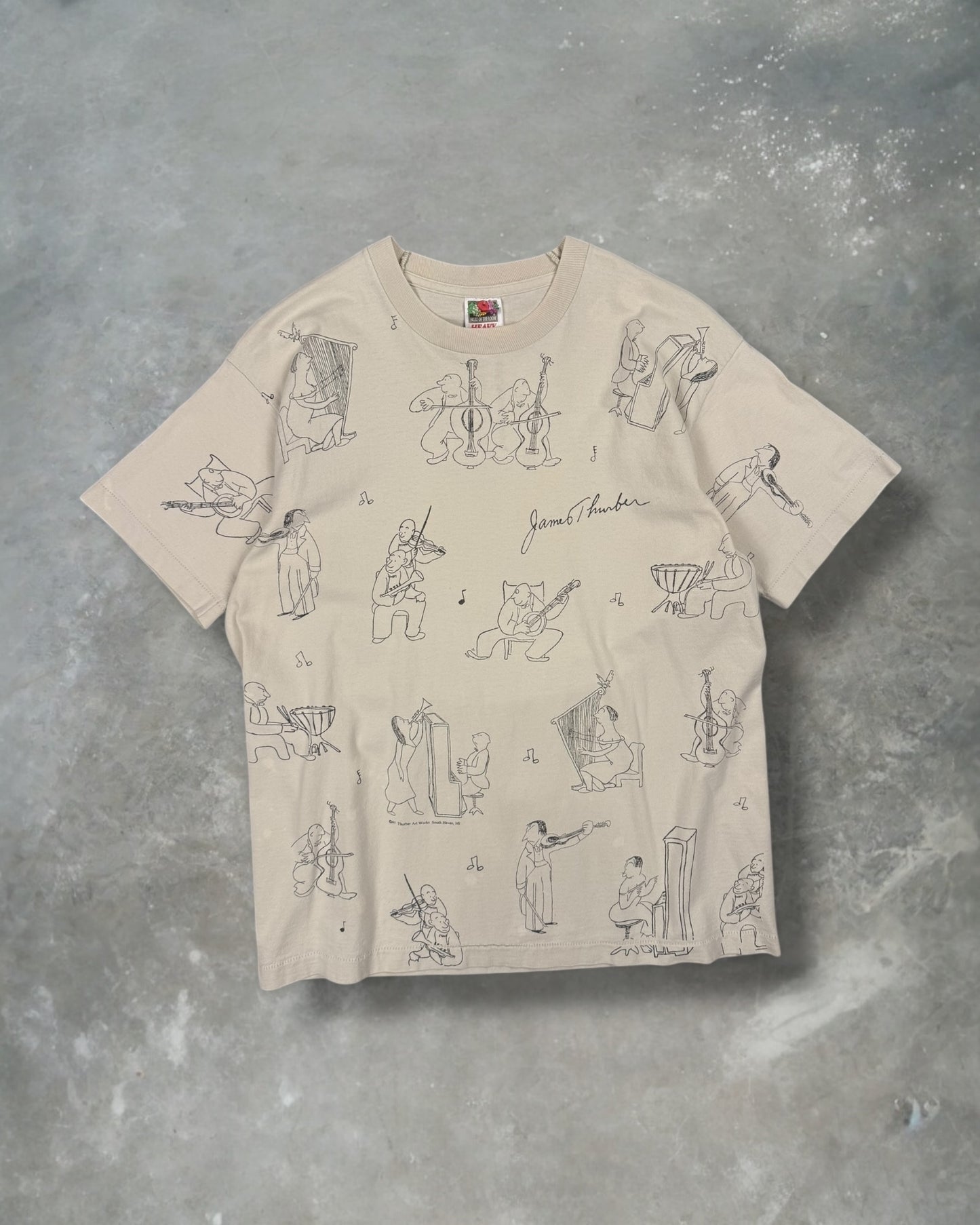 ‘90s Jazz Art AOP Tee Sz. L
