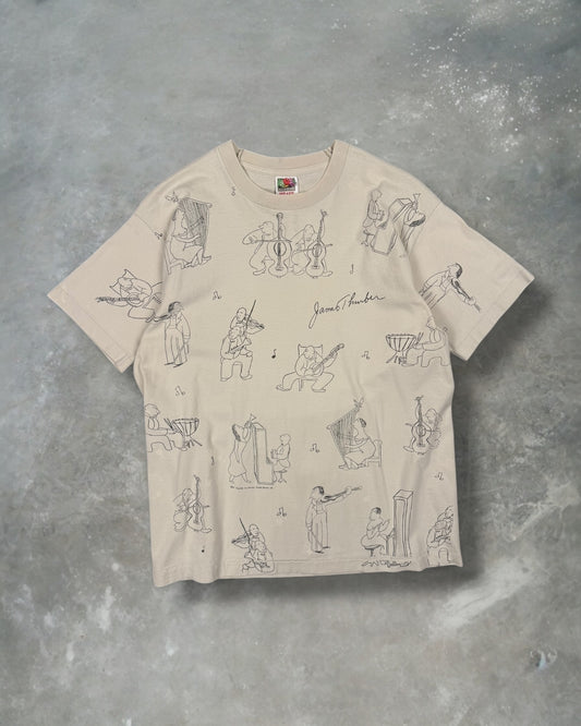 ‘90s Jazz Art AOP Tee Sz. L