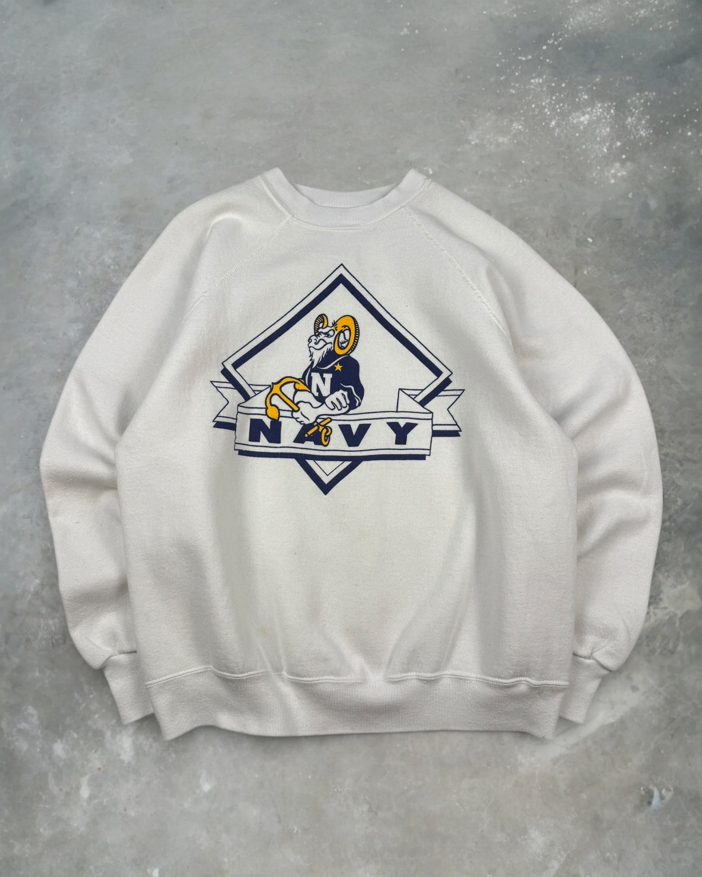 ‘70s Navy Crewneck Sz. L