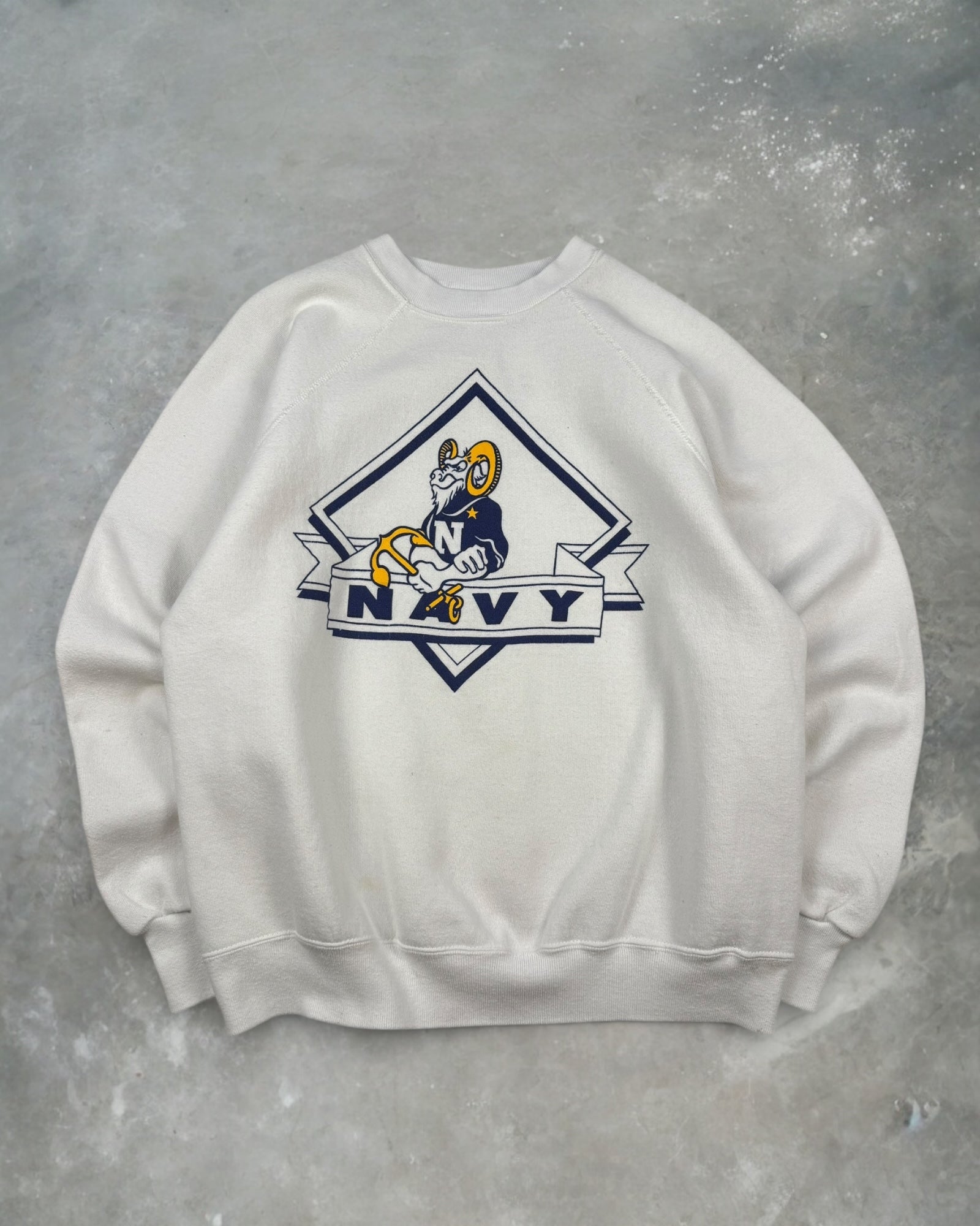 ‘70s Navy Crewneck Sz. L