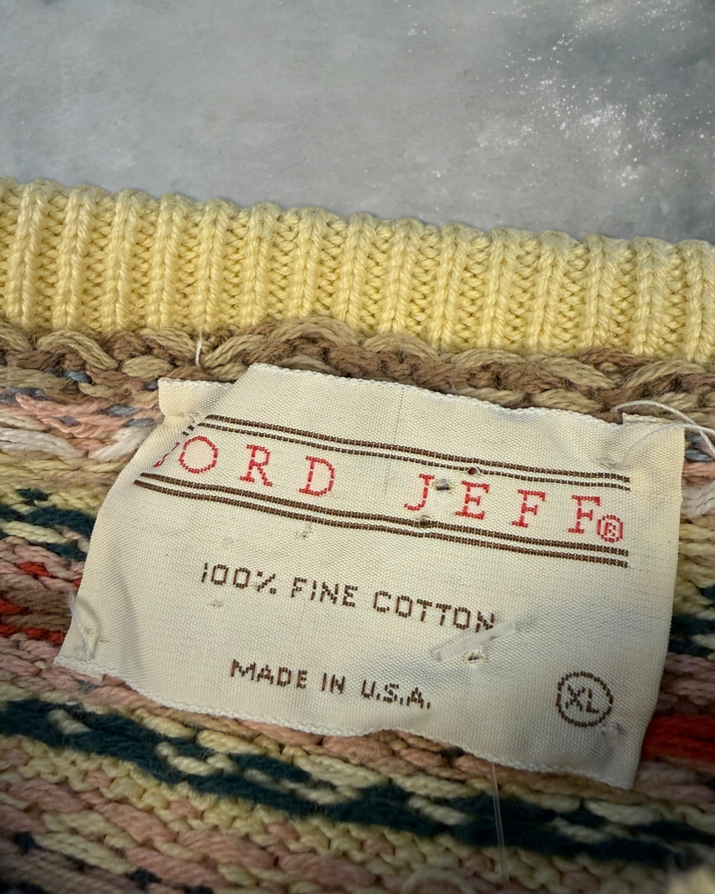 ‘80s Lord Jeff Women’s Sweater Sz. XL