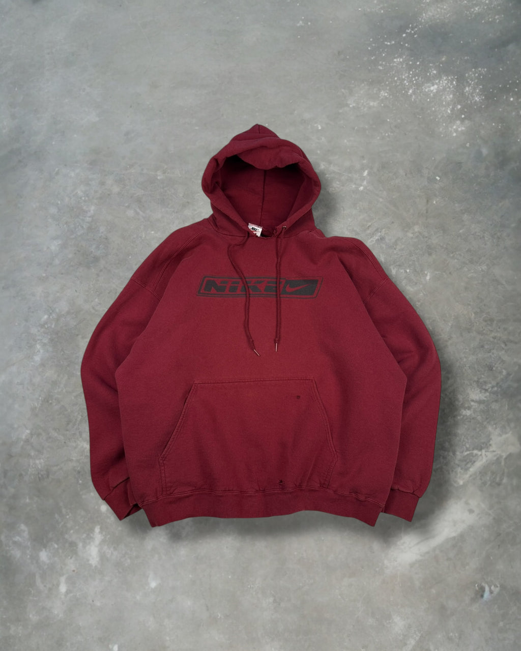 ‘90s Nike Center Spellout Hoodie Sz. XL