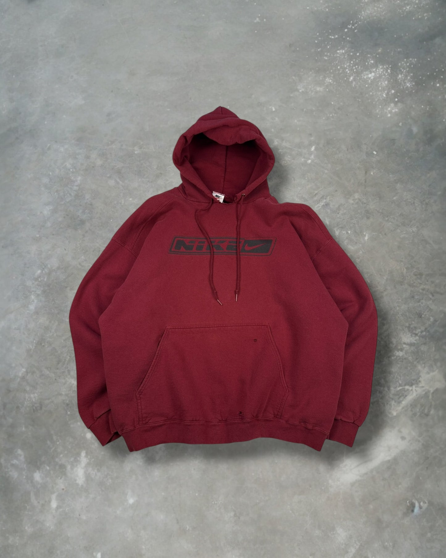 ‘90s Nike Center Spellout Hoodie Sz. XL