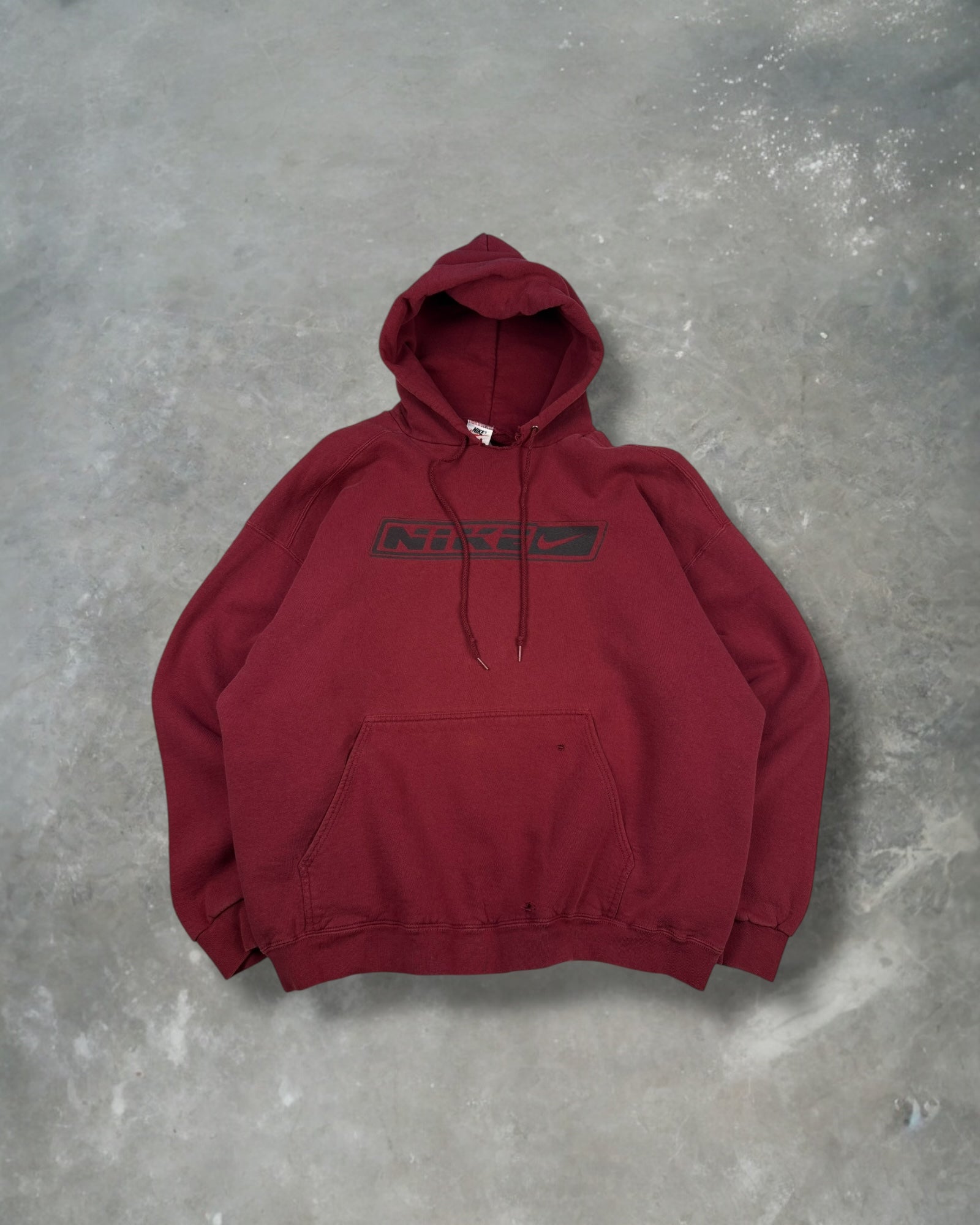 ‘90s Nike Center Spellout Hoodie Sz. XL