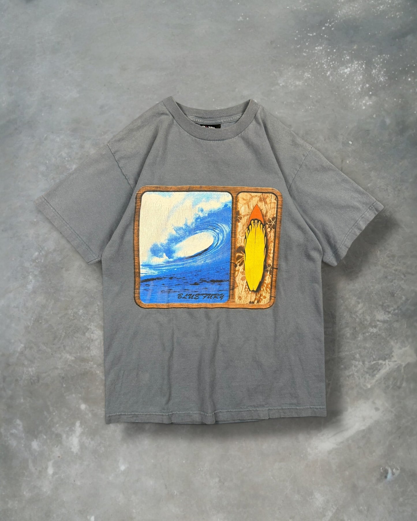 ‘90s Blue Fury Surf Tee Sz. M