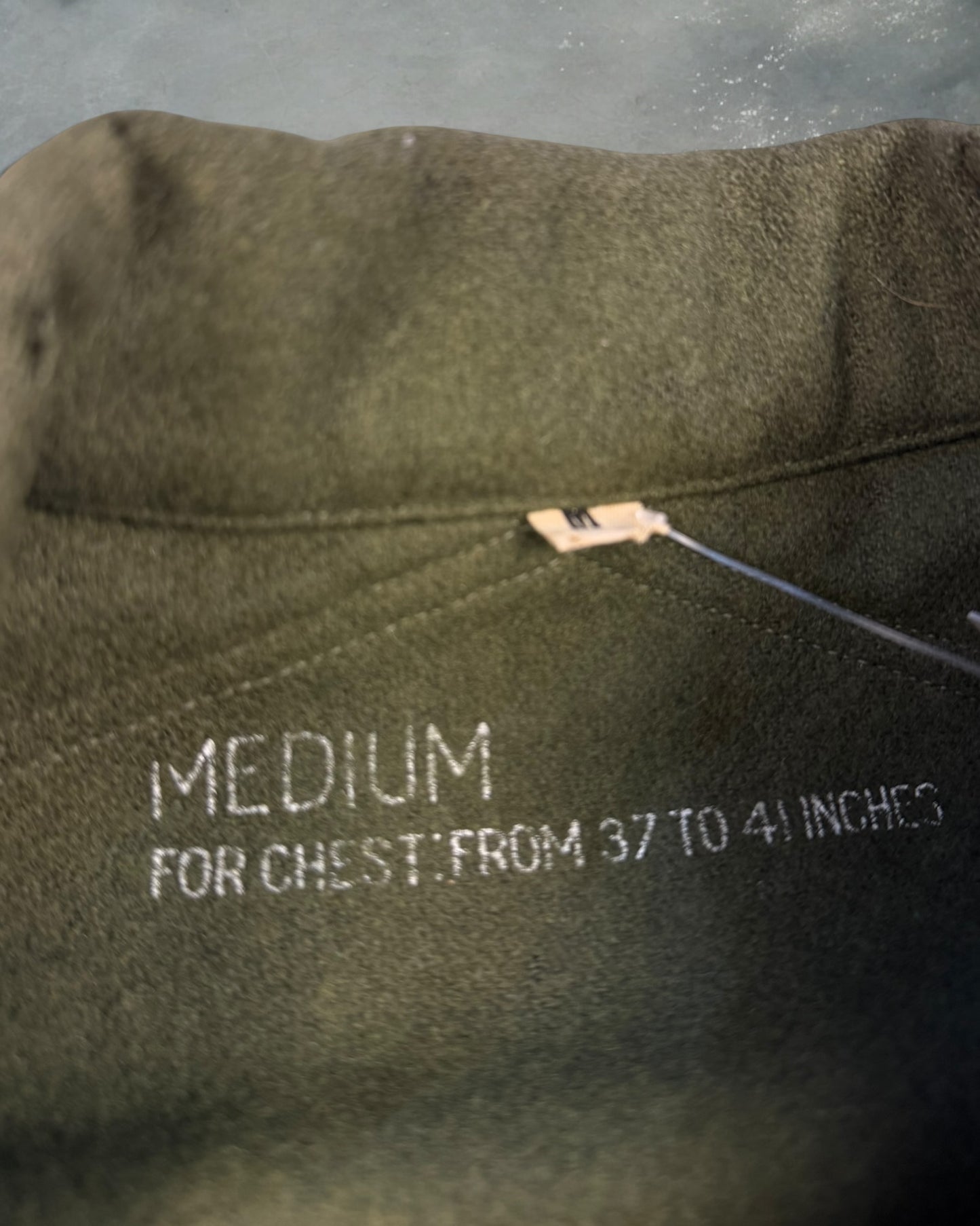 ‘50s Wool Type 2 Military OG-108 Field Flannel Sz. M