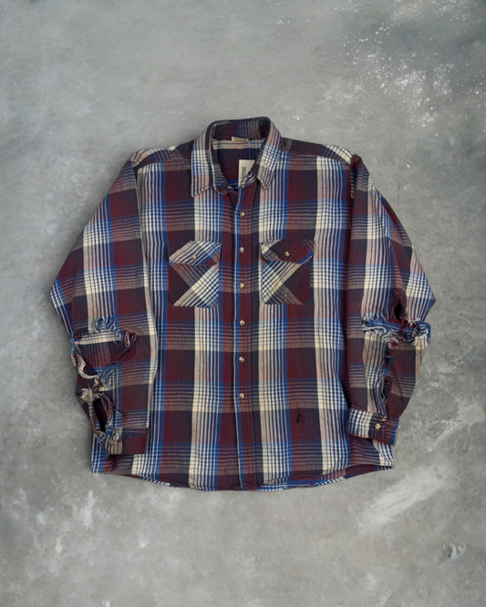 ‘90s Five Brothers Distressed Flannel Sz. XXL