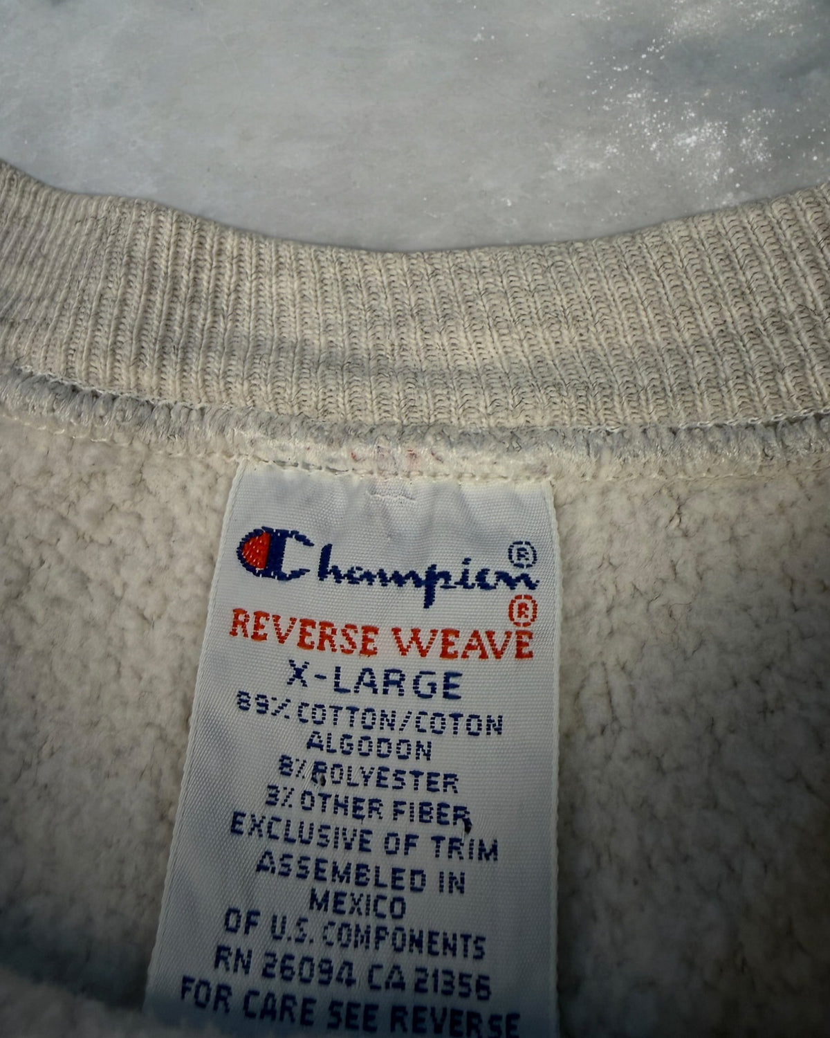 ‘90s Wisconsin Champion Reverse Weave Crewneck Sz. XL