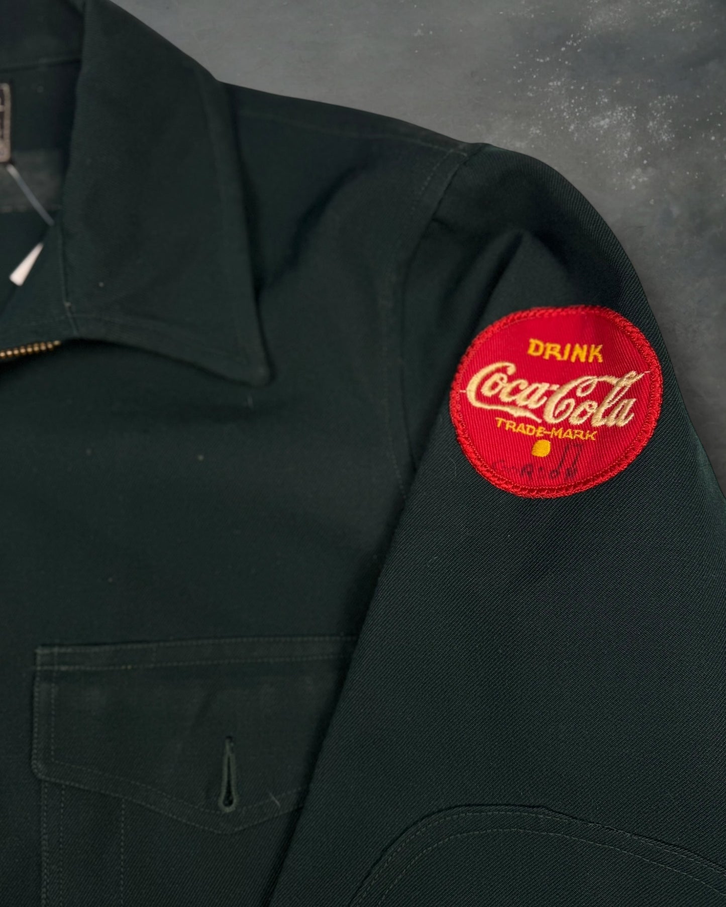 ‘50s Coca-Cola Talon Zip Delivery Driver Jacket Sz. L