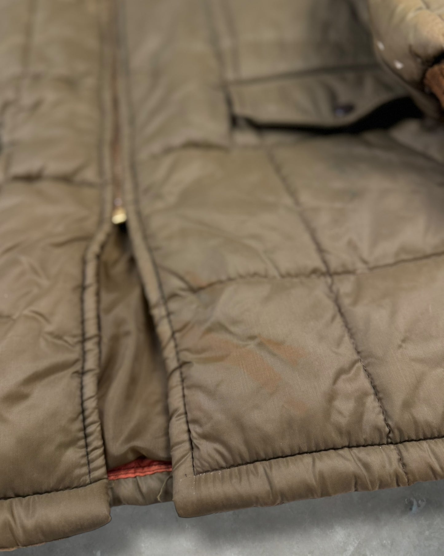 ‘70s Puffer Trench Coat Sz. XL