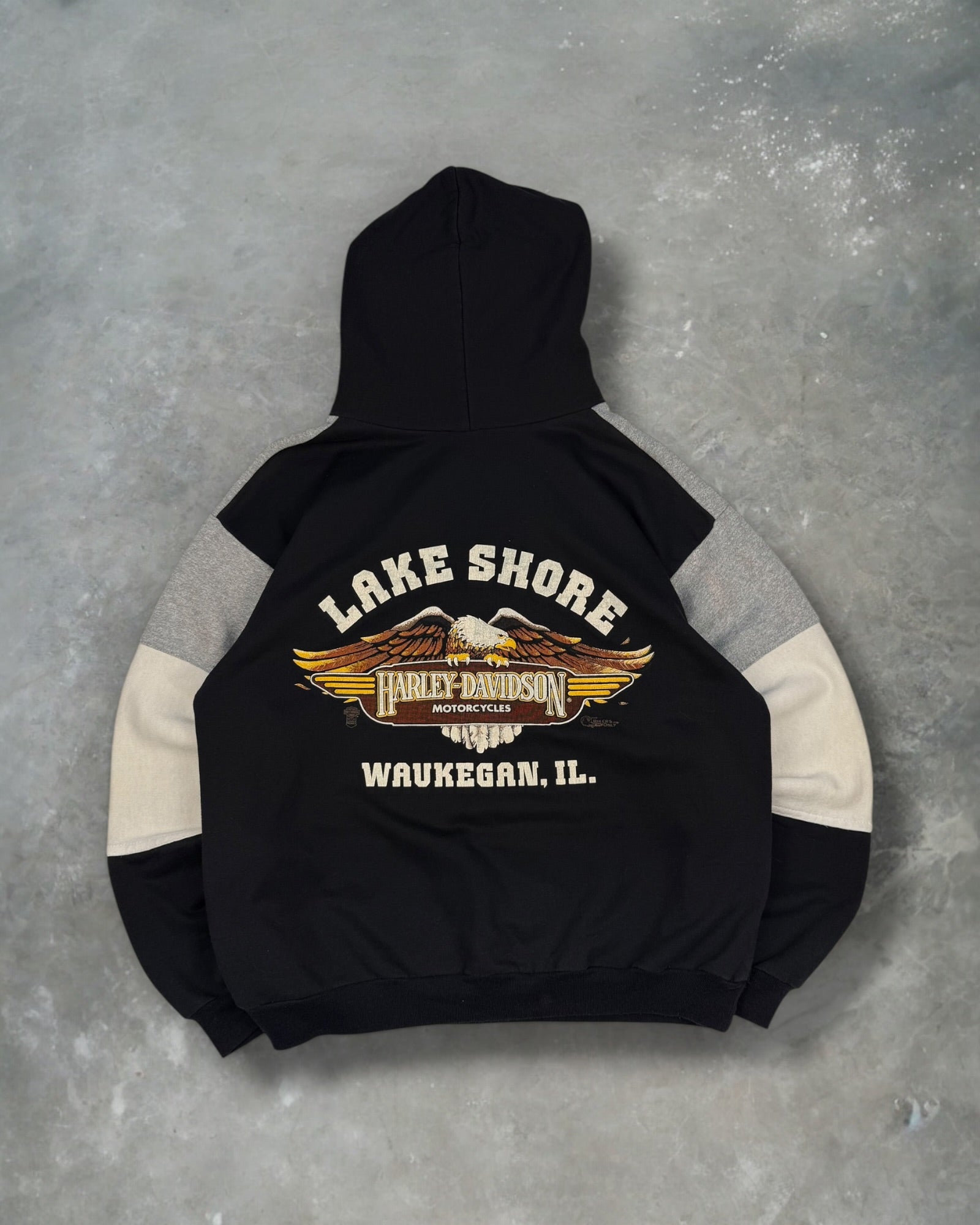 ‘80s Harley Davidson Lake Shore Hoodie Sz. XL