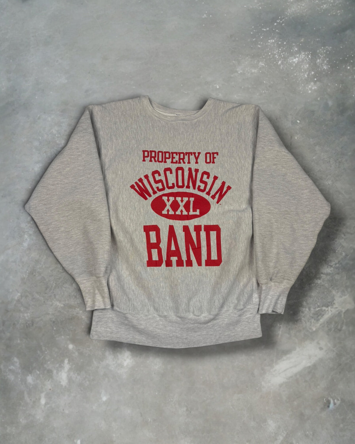 ‘90s Wisconsin Band Champion Reverse Weave Crewneck Sz. XL